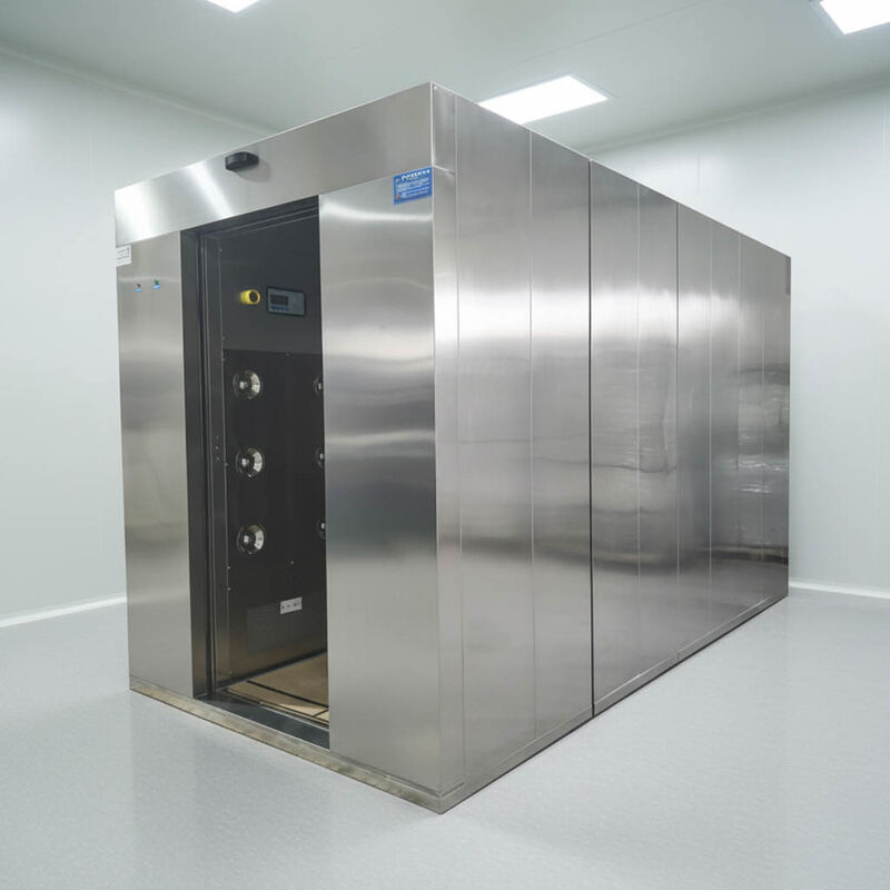 ISO 14644 Doccia d'aria industriale. Porta auto, acciaio pesante per fabbriche.