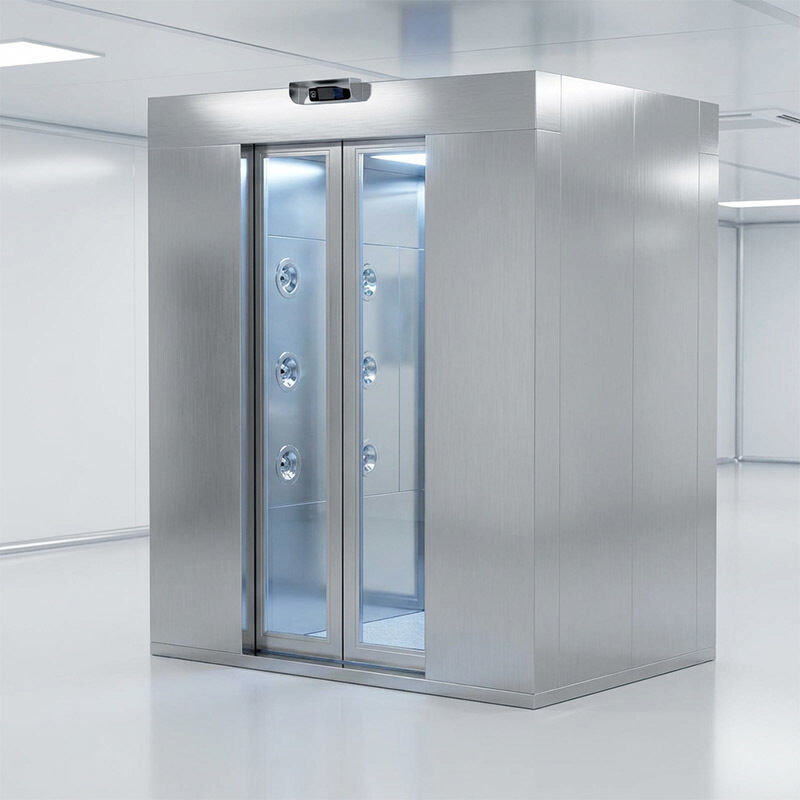 Doccia ad aria doppia persona certificata ISO con struttura in acciaio inossidabile 201 e dimensioni 1600x1500x2100 mm